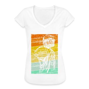 American Football Quarterback - Frauen Vintage T-Shirt - Weiß - Vorne
