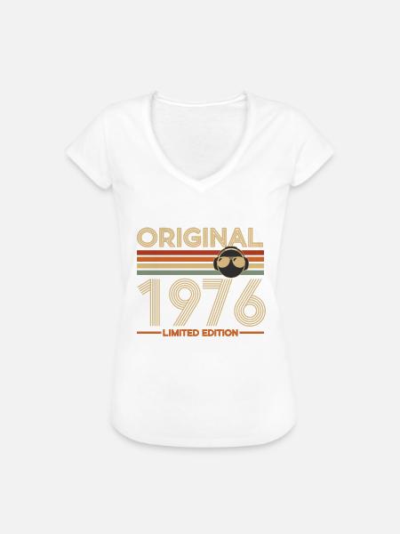 1976 - Frauen Vintage T-Shirt - Weiß