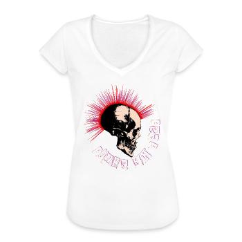 Punk ist nicht tot - Frauen Vintage T-Shirt - Weiß - Vorne