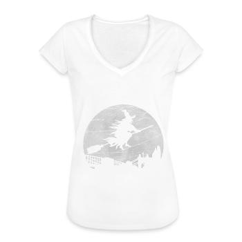 Hexe - Frauen Vintage T-Shirt - Weiß - Vorne