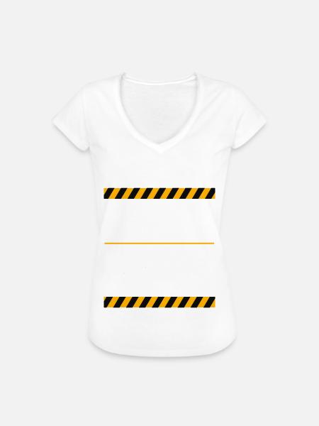 Baustelle Bauarbeiter Handwerker lustiger Spruch - Frauen Vintage T-Shirt - Weiß