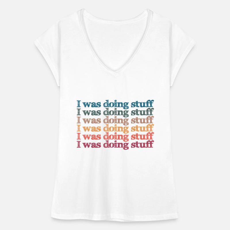 I was doing stuff Women's Vintage T-Shirt