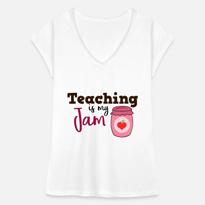 Teaching is my Jam Geschenk Lehrer Schule Frauen Vintage T-Shirt