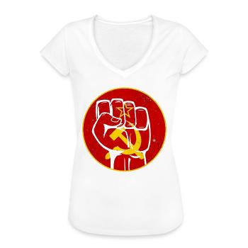 Faust Sowjetunion Kommunismus - Frauen Vintage T-Shirt - Weiß - Vorne