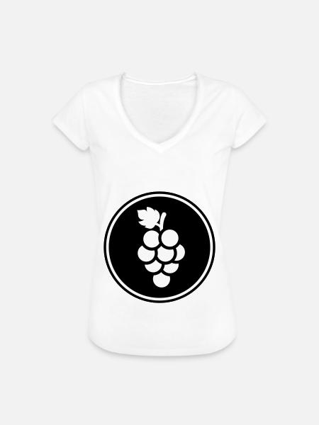 weintrauben - Frauen Vintage T-Shirt - Weiß