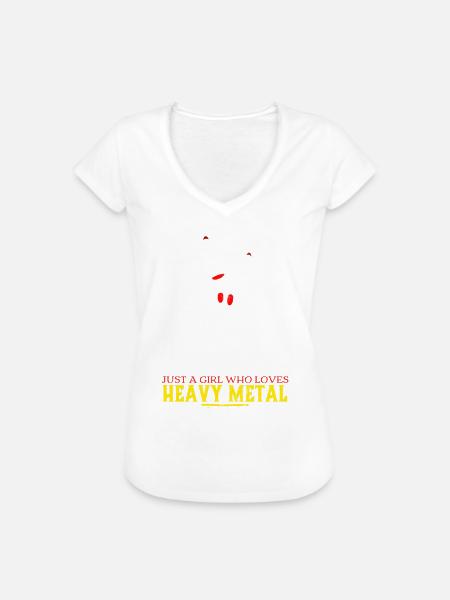 Heavy Metal - Frauen Vintage T-Shirt - Weiß