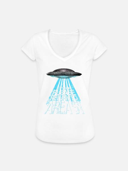 AREA 51 - Frauen Vintage T-Shirt - Weiß