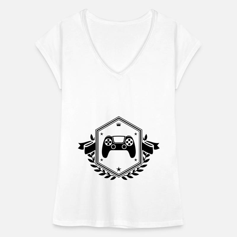 Gamepad Crest Controller Women's Vintage T-Shirt