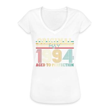 Original Mai 1994 Jahrgang 1994 Geburtstag 1994 - Frauen Vintage T-Shirt - Weiß - Vorne
