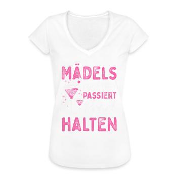 Mädels Pegel Halten Junggesellenabschied Braut - Frauen Vintage T-Shirt - Weiß - Vorne