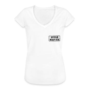 Renonciation ASVAB Humour des vétérans militaires ASVA - T-shirt vintage Femme - blanc - Devant
