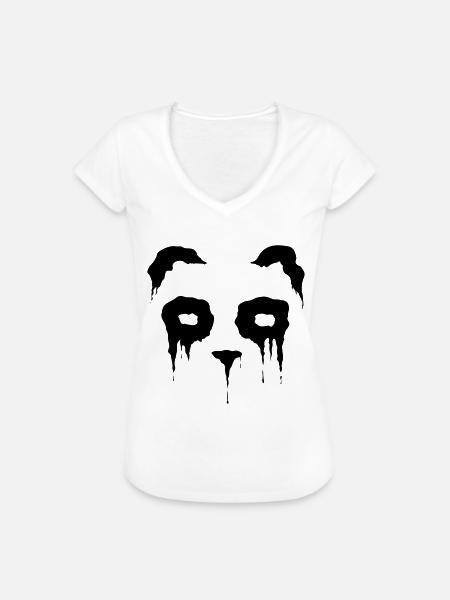 Panda - Frauen Vintage T-Shirt - Weiß