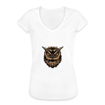 Damen Böse Alte Frau Oma Totenkopf Geschenk - Frauen Vintage T-Shirt - Weiß - Vorne