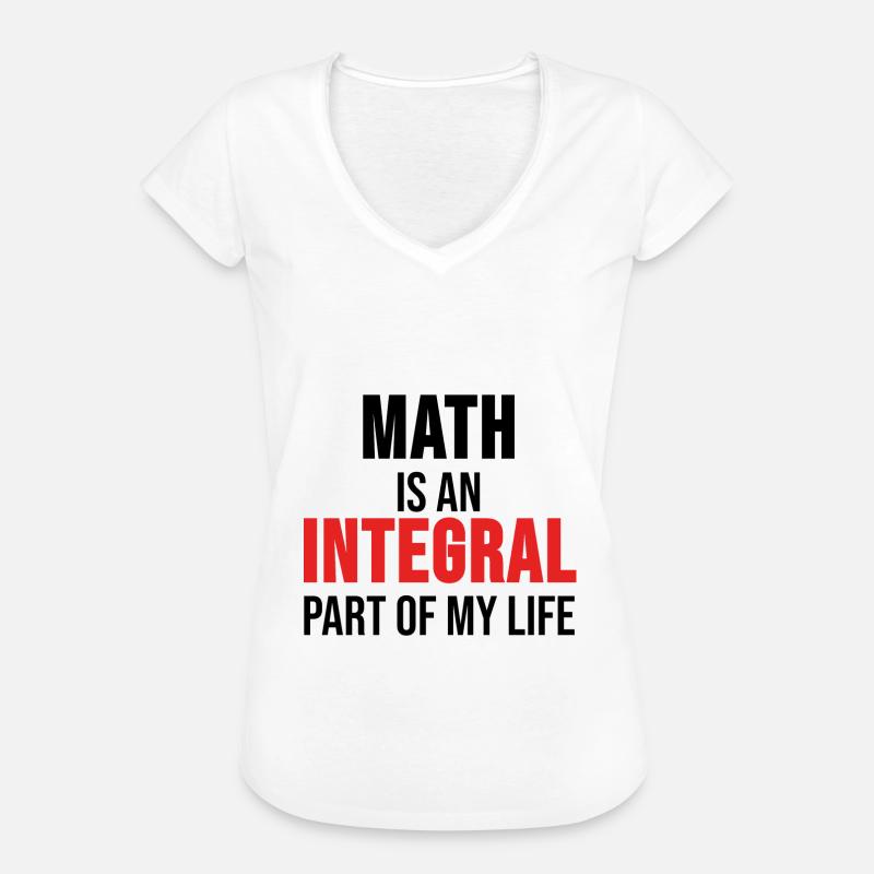 Math T-Shirt Math Math Teacher Gift - Women's Vintage T-Shirt - white