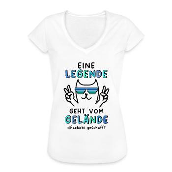 Fachabi Geschafft 2024 Fachabitur Bestanden - Frauen Vintage T-Shirt - Weiß - Vorne