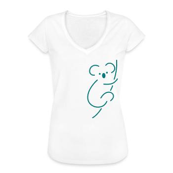 Koala sketch - Frauen Vintage T-Shirt - Weiß - Vorne
