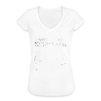 Biathlon Wintersport - Frauen Vintage T-Shirt - Weiß - Vorne