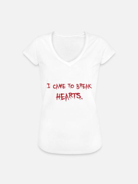 Herz brechen - Frauen Vintage T-Shirt - Weiß