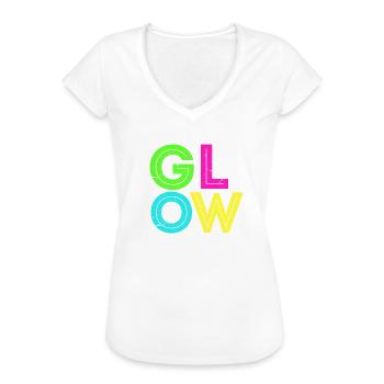 Glow Holy Festival Neon Led Party Motto Geschenk - Frauen Vintage T-Shirt - Weiß - Vorne