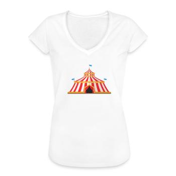 Zirkus Familie Zirkuszelt Geburtstag Geschenk - Frauen Vintage T-Shirt - Weiß - Vorne