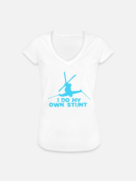 Skiurlaub - Frauen Vintage T-Shirt - Weiß
