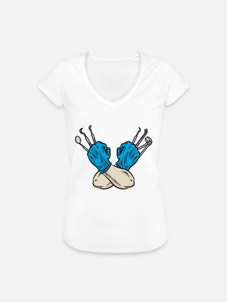 Zahnarzt - Frauen Vintage T-Shirt - Weiß