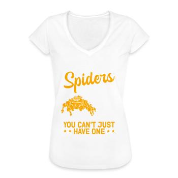 Springspinnen Spinne Springspinne Geschenk - Frauen Vintage T-Shirt - Weiß - Vorne