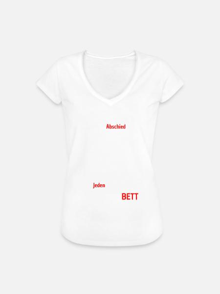 Der schwerste Abschied - Frauen Vintage T-Shirt - Weiß