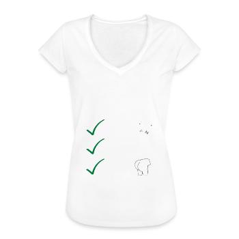 Spanking Checklist Spank me daddy Geschenk - Frauen Vintage T-Shirt - Weiß - Vorne