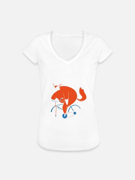 Fuchs Fahrrad - Frauen Vintage T-Shirt - 