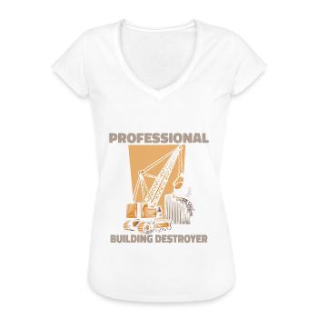 Sprengmeister - Frauen Vintage T-Shirt - Weiß - Vorne
