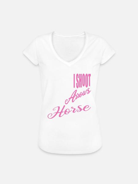 Bogenschießen vom Pferd - Frauen Vintage T-Shirt -