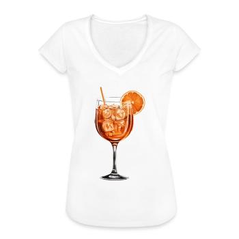 Spritz Cocktail mit Orange - Frauen Vintage T-Shirt - Weiß - Vorne