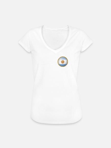 Argentinien Emblem - Frauen Vintage T-Shirt - Weiß