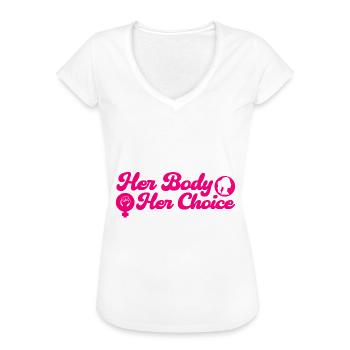 Women's rights Equal rights - Women's Vintage T-Shirt - white - Front - Danielle (179cm)
