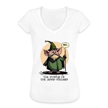 La puissance de l’assistant TDAH - T-shirt vintage Femme - blanc - Devant