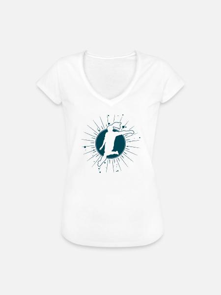Frauenfußball Fußball - Frauen Vintage T-Shirt - Weiß
