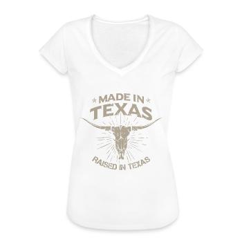 Hergestellt in Texas - Frauen Vintage T-Shirt - Weiß - Vorne