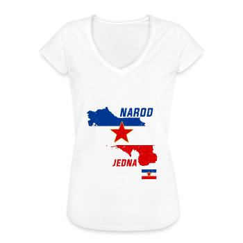 Balkan Josip Broz Tito SFRJ Jugoslawien Geschenk - Frauen Vintage T-Shirt - Weiß - Vorne