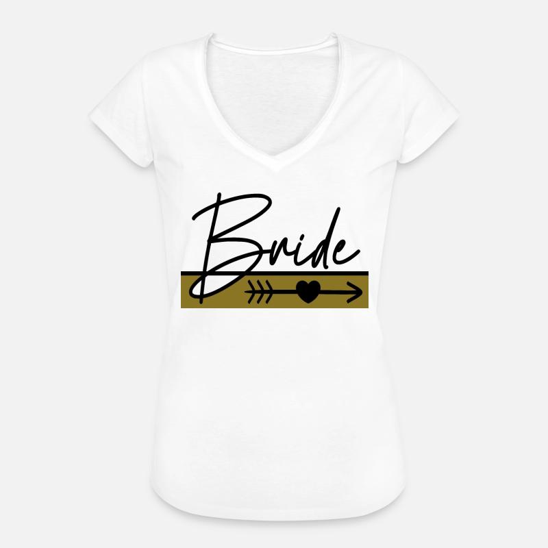 Bride Security The Bride - Frauen Vintage T-Shirt - Weiß