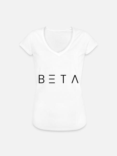 beta - Frauen Vintage T-Shirt - Weiß