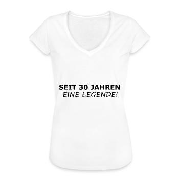 30. Geburtstag - Frauen Vintage T-Shirt - Weiß - Vorne