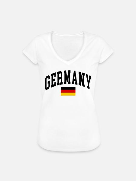 Deutschland - Frauen Vintage T-Shirt - Weiß