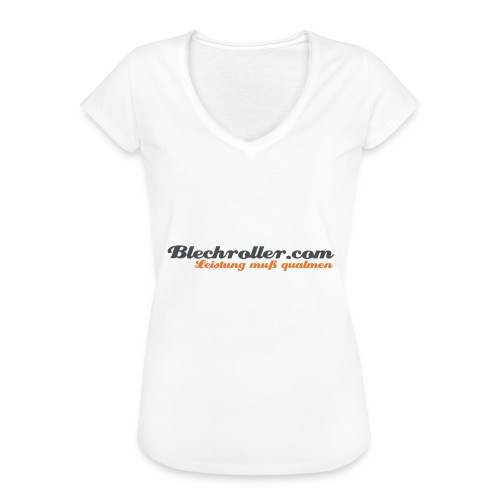 blechroller logo - Frauen Vintage T-Shirt