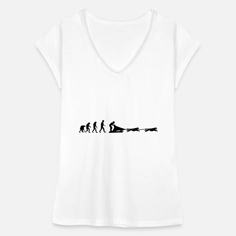dog sledge evolution Women's Vintage T-Shirt