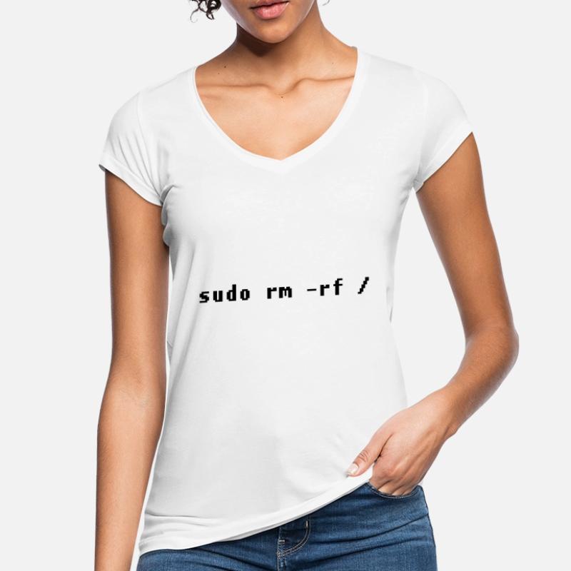 Conception drôle d'admin de Linux T-shirt vintage Femme