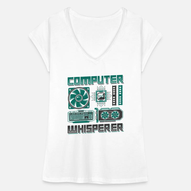 Support informatique Computer Whisperer T-shirt vintage Femme