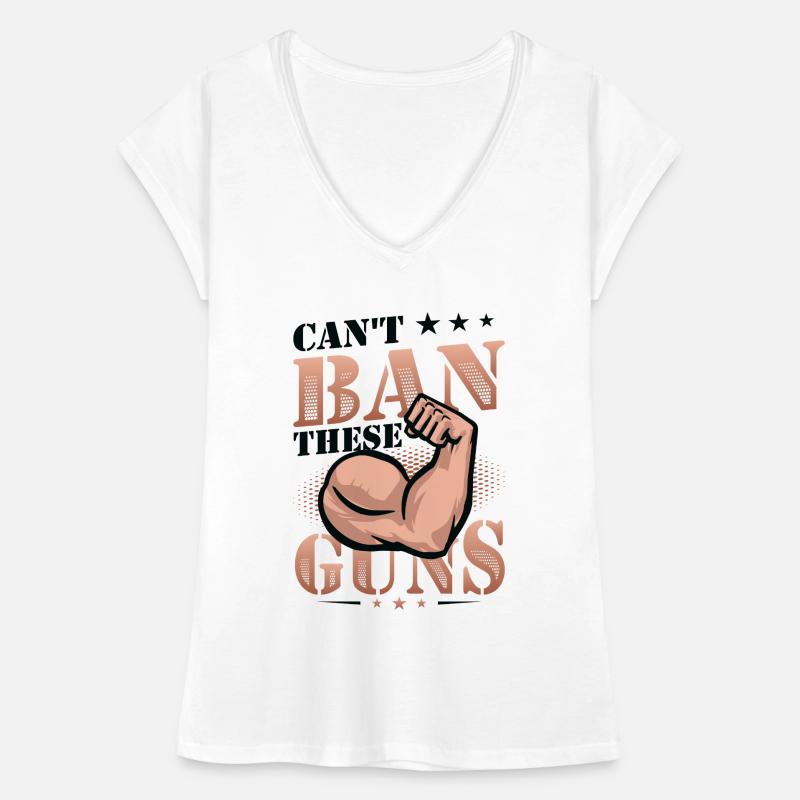 Impossible d’interdire ces armes, biceps, muscle, musculation T-shirt vintage Femme