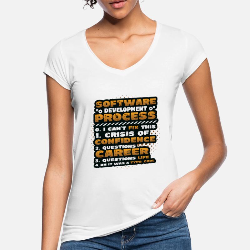Software Development Process, Programming Women's Vintage T-Shirt