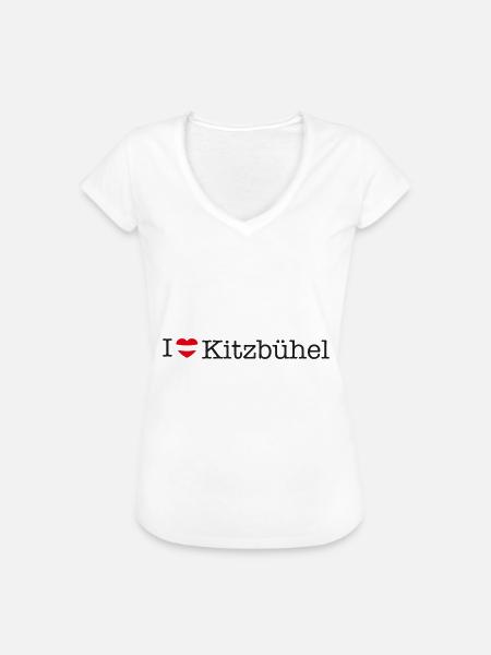 I love Kitzbühel - Frauen Vintage T-Shirt - Weiß